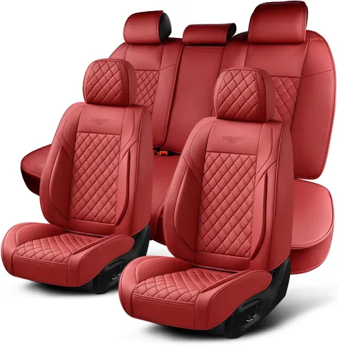 Vista 9 de Fundas de Asiento de Automóvil Accesorios Asiento Delantero Protector de Cojín de Cuero Transpirable Impermeable Funda de Asiento para Automóviles
