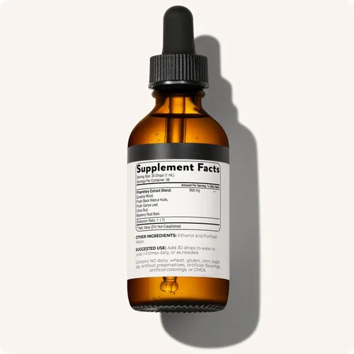 Vista 10 de Blisque Extrem Natural para Suplemento de limpieza dirigido con cáscaras de nogal negro 2 onzas 59 porciones