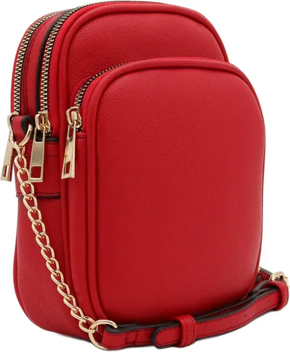 Vista 9 de Bolso cruzado ocasional de múltiples bolsillos Negro