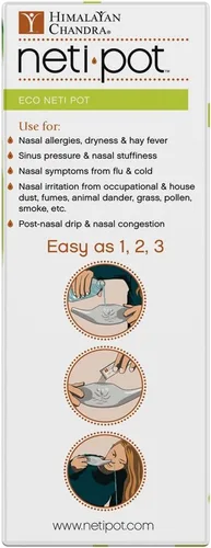 Vista 4 de Himalayan Chandra Eco Neti Pot con 30 sobres