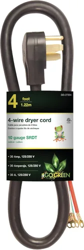 Vista 13 de Go Green Power GG-27004 cable de alimentación para estufa de 4 pies, 3 cables, 30 amperios