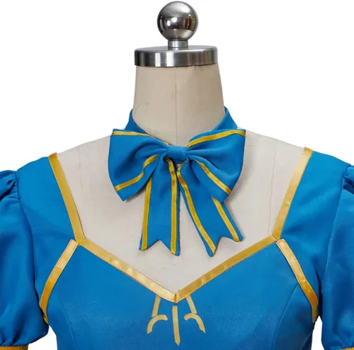 Vista 5 de Disfraz de princesa Zelda de sirvienta francesa, uniforme de niña de la escuela