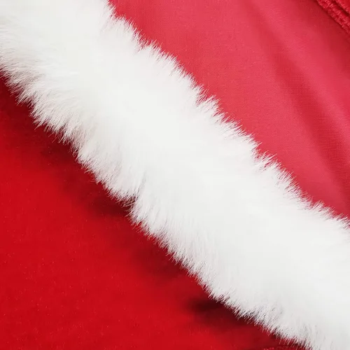 Vista 3 de vestido de mujer rojo de Navidad para adultos