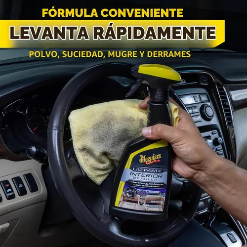 Vista 8 de Meguiar's Ultimate Interior Detailer Protector en botella de espray de 15.2 onzas Protege las superficies interiores de la suciedad y la suciedad