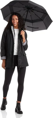 Vista 6 de URBAN REPUBLIC Chaqueta impermeable para mujer, rompevientos ligera e impermeable para mujer (S-3XL)