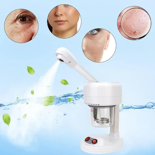 Vista 4 de Vaporizador de mesa, vaporizador portátil para salón de belleza, vaporizador facial de niebla caliente, máquina de pulverización hidratante