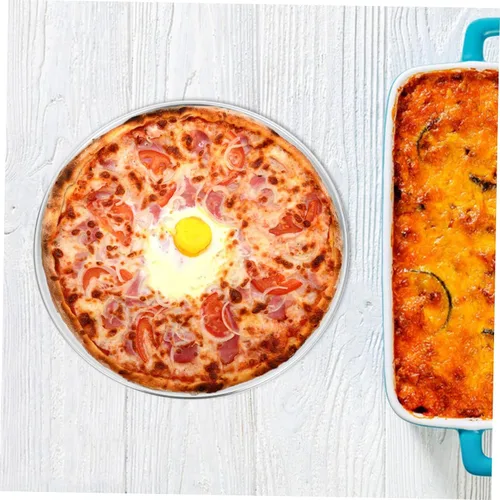 Vista 9 de Luxshiny Bandeja perforada multifuncional para pizza ventilada para distribución uniforme del calor para cocina casera y pizza casera