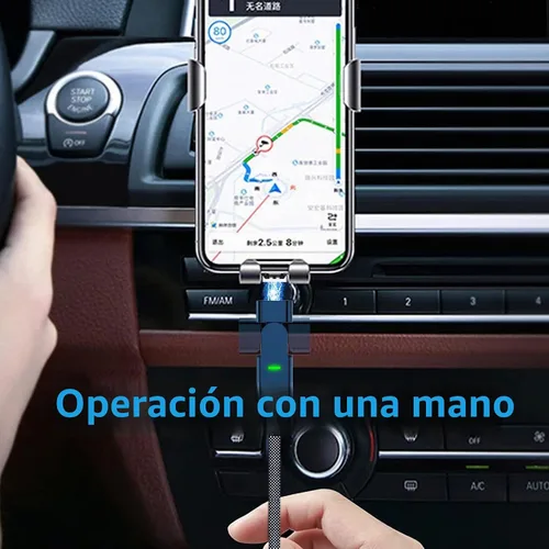 Vista 5 de Cable de carga magnético USB C de 100 W, rotación de 180°, cable de carga magnético 2 en 1 para teléfono [2 unidades, 4/6.6 pies], transferencia