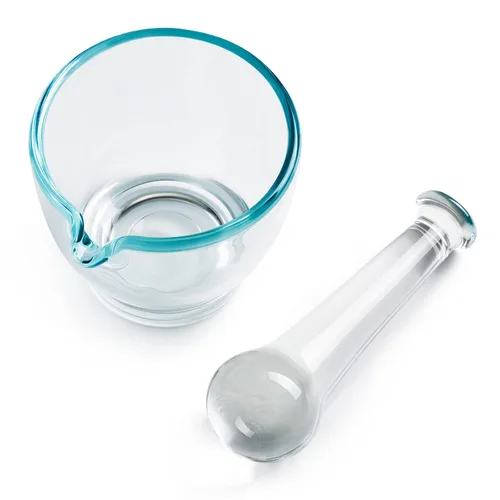 Vista 6 de Ultrassist Cuenco de cristal del mortero y de la mano de mortero de 4oz, amoladora y mezclador de la medicina para la farmacia o el laboratorio