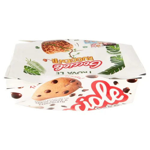 Vista 4 de Pavesi: Galletas "Gocciole Chocolate" con gotas de chocolate, sin aceite de palma - 17,6 oz/500 g, (paquete de 4)