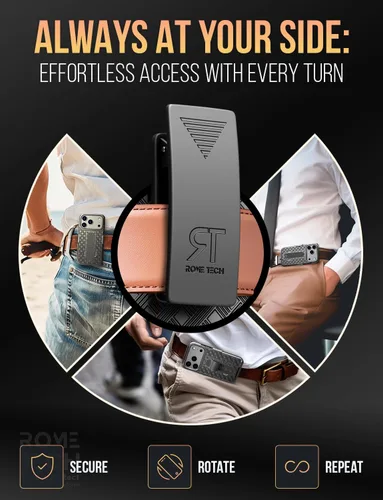 Vista 4 de Funda diseñada para iPhone 16 Pro con funda de clip para cinturón