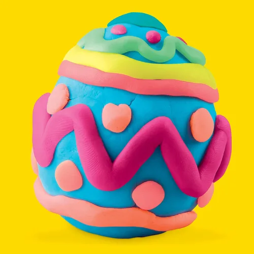 Vista 4 de Play-Doh Eggs - Paquete de 24 juguetes de caza de huevos de dinosaurio y dragón, compuesto de modelado para regalos de cumpleaños y recuerdos