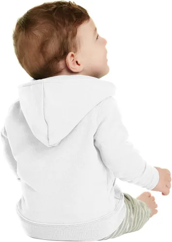 Vista 2 de Precious Cargo Sudadera infantil con capucha y cremallera completa. CAR78IZH Blanco 06M, Blanco, 6 Meses