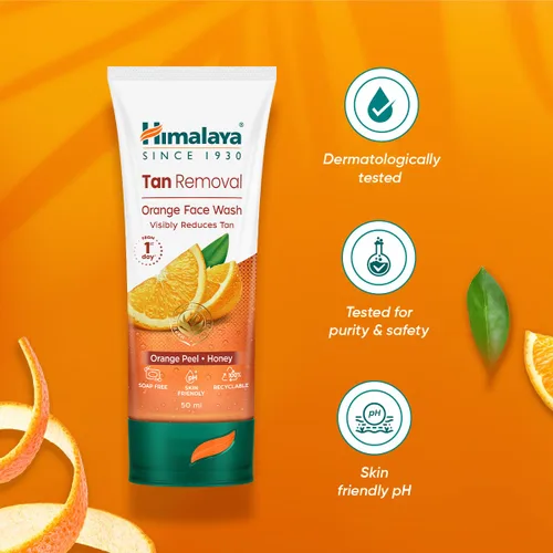 Vista 6 de Himalaya Lavado facial naranja eliminación de bronceado, 1.7 fl oz