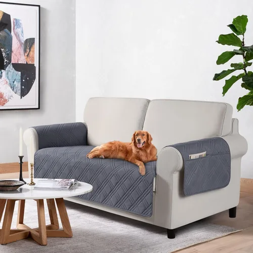 Vista 53 de TAOCOCO Fundas impermeables para silla para mascotas y perros con respaldo antideslizante, fundas para asiento de silla con bolsillo lateral