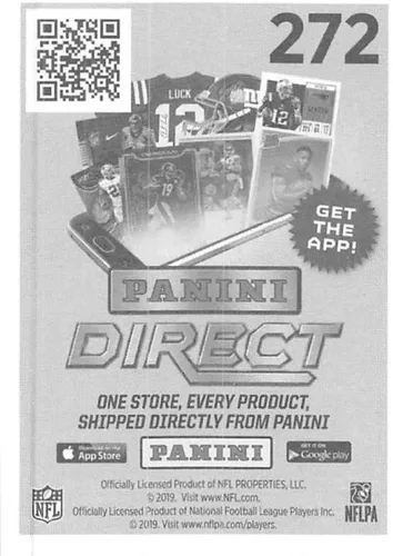 Vista 2 de 2019 NFL Football Panini Album Sticker #272 Derek Carr Oakland Raiders Foil (2 inches Wide X 2 1/4 Inch Tall Individual Album Sticker)