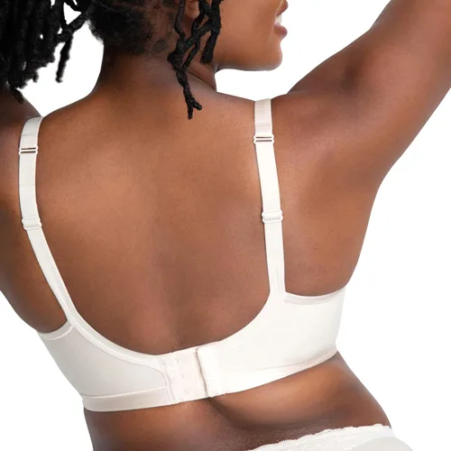 Vista 3 de Curvy Couture Sujetador de algodón sin forro para mujer, talla grande, sin forro