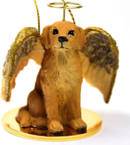 Vista 16 de Conversation Concepts Adorno navideño: Chihuahua, pelo largo 19-Dorado