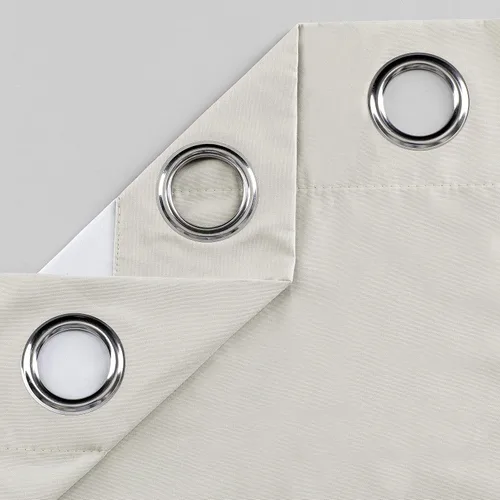 Vista 2 de Diamond Home Linens 2 paneles de cortinas opacas cortas con aislamiento térmico de 24 pulgadas de largo para oscurecer la habitación de la cocina