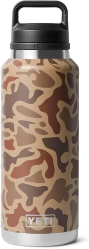 Vista 12 de YETI Rambler Botella de 46 oz, a prueba de fugas, aislada al vacío, de acero inoxidable con tapa Chug, Seafoam Verde mar