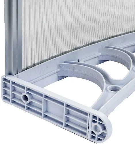 Vista 7 de Toldo de ventana de 40 x 30 pulgadas para puerta delantera, cubierta gris para puerta de jardín