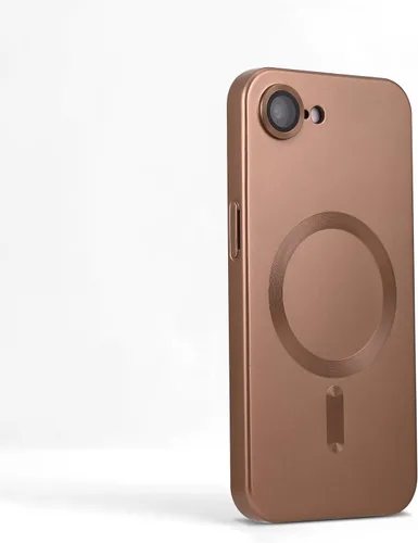 Vista 8 de Funda magnética para iPhone 11, suave y delgada, antihuellas, con protección de cámara, compatible con MagSafe, titanio desierto