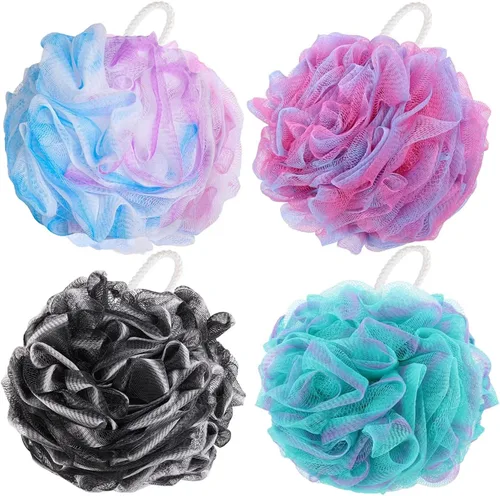 Vista 10 de Paquete de 4 esponjas lufa para ducha, 2.12 oz/pcs