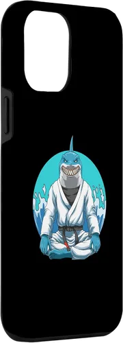 Vista 3 de iPhone 12 Pro Max Jiu Jitsu Shark con Gi - Estuche de agarre y judo