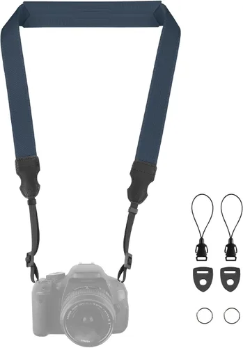Vista 16 de FIEIL Correa de Cuello Correas de Cámara de Silicona - Correa Acolchada para Cámara, Correa de Hombro de Nailon Ajustable de 1.5" de Ancho Verde