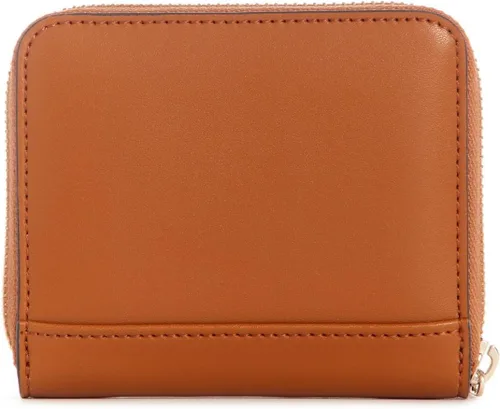 Vista 2 de GUESS Laurel - Cartera pequeña con cremallera, Coñac