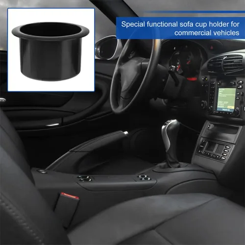 Vista 2 de DOITOOL 4 piezas de plástico para portavasos de repuesto para automóvil, para barco, camión, automóvil, sofá, reclinable, mesa de póquer