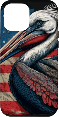 Vista 26 de Funda para iPhone 16 Pelican Bird Patriotic Vintage American Flag Pelícano