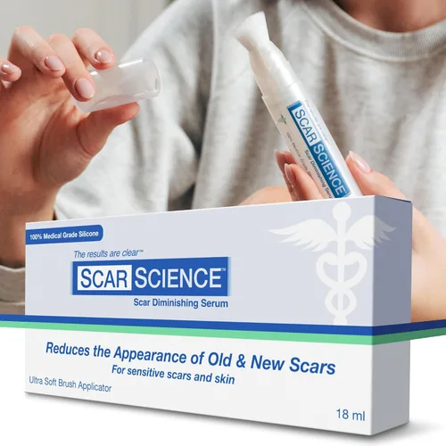 Vista 7 de Suero de gel para cicatrices de silicona 100% – Aplicador de cepillo ultrasuave para procedimientos cosméticos y exfoliaciones faciales, cuidado