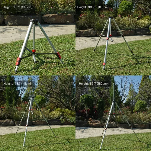 Vista 5 de Eden 94152 PRO - Trípode telescópico de peso pesado (5.37 libras) Aspersor de accionamiento turbo multipatrón, con kit de inicio de conexión rápida