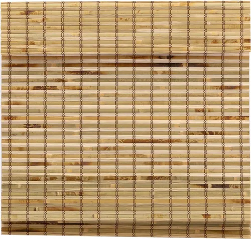 Vista 3 de Persiana romana de bambú sin cordón para ventana, filtro de luz, con valencia de 8 pulgadas, bambú claro