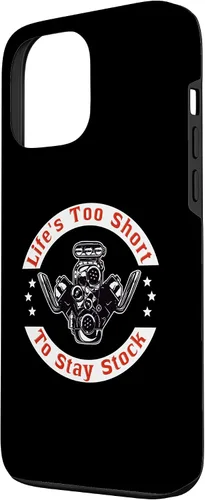 Vista 2 de iPhone 13 Pro Max Life es demasiado corta para mantenerse en stock - Drag Racing Muscle Car V8 Case