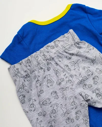 Vista 6 de Curious George Conjunto de 3 piezas para bebé niño con pantalón y bandana