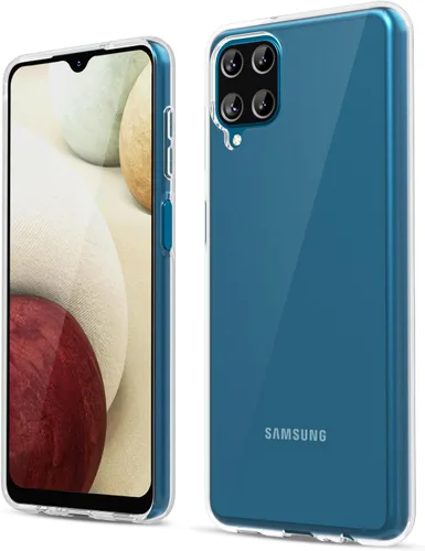 Vista 240 de oakxco Funda para teléfono Samsung Galaxy A12 con agarre de silicona líquida, linda delgada fina suave cubierta de gel de goma TPU lisa para mujeres