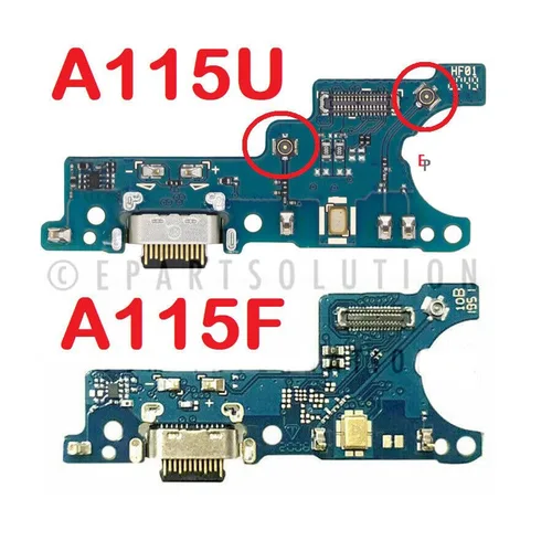 Vista 2 de Reemplazo para Samsung Galaxy A11 SM-A115F/DS SM-A115M Puerto de carga USB Puerto de Carga Conector Placa Tipo C USA (Versión Internacional)