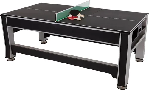Vista 5 de Mesa de Juegos Múltiples Giratoria 3 en 1 Triumph – Mesa de Juego Giratoria de 84" con Hockey de Aire, Billar y Tenis de Mesa – Juego Completo