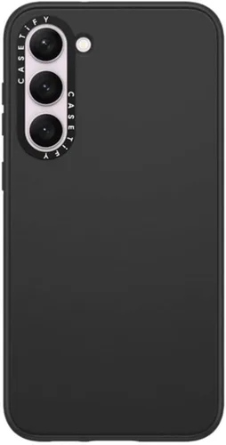 Vista 76 de CASETiFY Funda de impacto para Galaxy S22+ - Adhesivo Aries Moross, color negro transparente