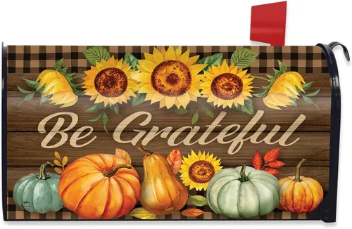 Vista 13 de Briarwood Lane Cubierta para buzón de Cornucopia Fall Bounty