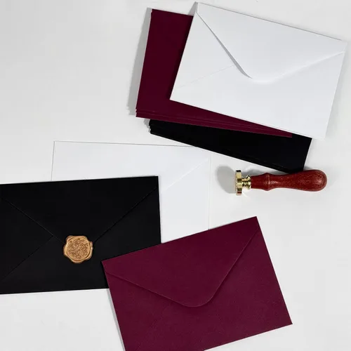 Vista 3 de Paquete de 50 sobres negros A4 de 4 x 6 pulgadas para invitaciones, imprimibles, autosellables para bodas, invitaciones, fotos, postales, tarjetas