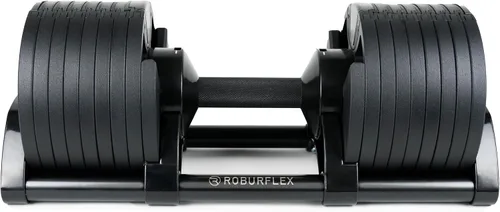 Vista 2 de Adjustable Dumbbell (Single) 5-40/80lb, 5lb Increments, for Home Gym Fitness - Upto 20 weight settings