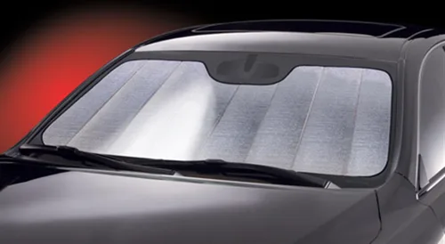 Vista 2 de intro-tech Custom Fit Premium – Auto plegable Sun Shade, Sombra plegable (mejor), Plateado