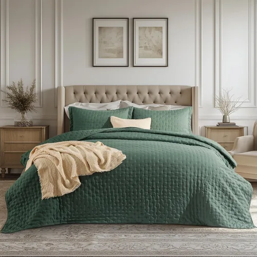Vista 14 de Bedsure Edredón individual – Ropa de cama ultrasuave individual XL para decoración de dormitorio, edredón ligero para todas las estaciones, colcha