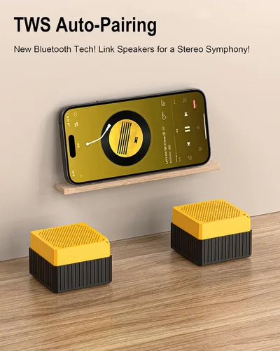Vista 6 de Altavoces Bluetooth portátiles, IPX6 impermeable inalámbrico para exteriores pequeño altavoz con 24 horas de reproducción, graves estéreo HD