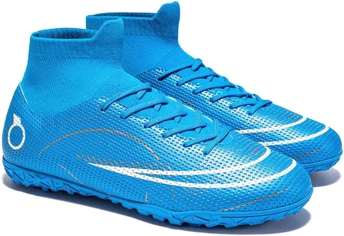 Vista 6 de Botas de fútbol para hombre, zapatos de fútbol profesionales de alta calidad, para interiores y exteriores, cómodos tenis atléticos
