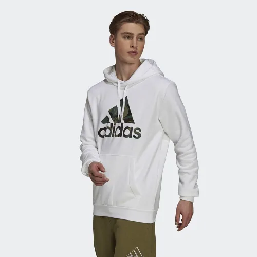 Vista 3 de adidas Sudadera con capucha Essentials con estampado de camuflaje para hombre