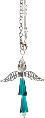 Vista 9 de Colgante de Ángel Guardián para Coche - Ángel de Cristal para Protección, Felicidad, Fe y Amor - Adorno Colgante de Cristal - Regalo Ideal